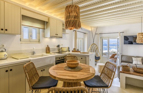 Mykonos House | Mykonos Supreme Town House - Amazing Views, Pool, Private Jacuzzi & Parking -2BR