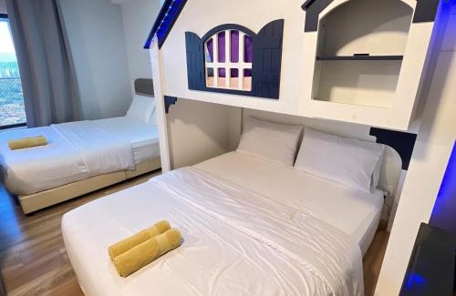 Taman Midah Apartment | N4 3 Bed Room 4 bed 1 parking Karaoke big TV kids play room Duplax unit 9pax