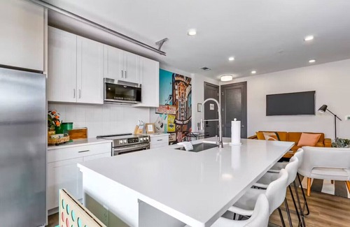 South Nashville Apartment | Nashville Oasis at The Muse: Modern 2BR with Balcony & Rooftop Views