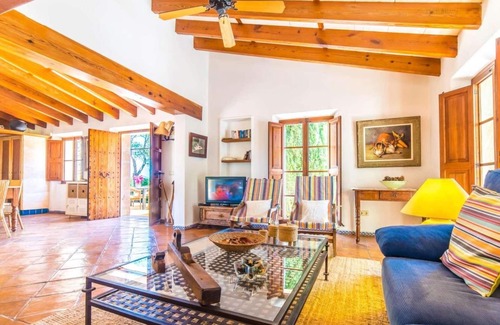 Maria de la Salut Villa | Natural stone villa, cosy interior.