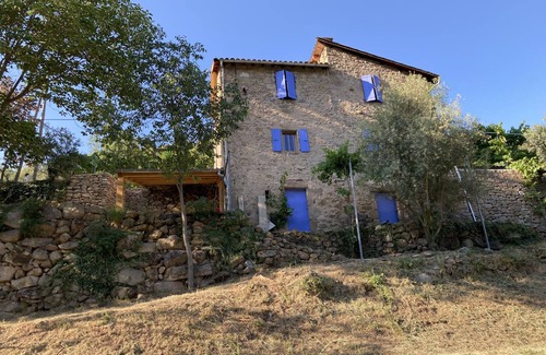 Beauvene House | Nature gîtes on the Dolce Via in an olive grove in Ardèche (green cycling route)