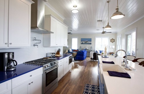 Port St. Joe House | Nautical Blue w/Private Pool, Hot Tub, Game Room! 1/2 Block To Sandy Beach