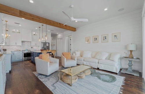 Navarre Beach House | Navarre Family Retreat | Calm Private Beach, Game Room, Grill + Sunset