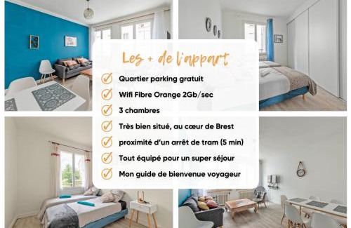 Rive Droite Apartment | Navigateurs proche centre - jardin- parking gratuit