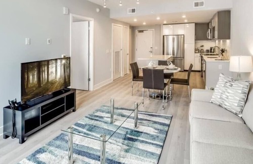 Woodmont Triangle Apartment | Near NIH, Metro & Shops! Spa + Terrace | Near DC | by GLS