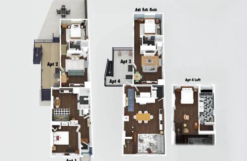 Licking Riverside Apartment | Neat Suites, The Baldwin Flatts