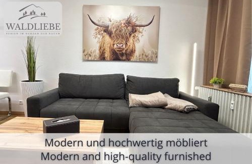 Schonach im Schwarzwald Apartment | NEU Exklusives Apartment Waldliebe mit Indoor-Pool, Sauna, top Lage und Ausblick in die Natur, Hunde willkommen