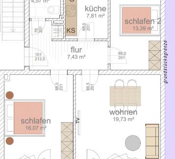 Hainholz Apartment | neues trendy Appartement in Hannover