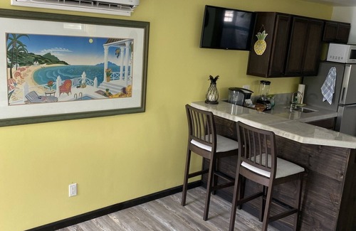 Frydendal Condo | NEW 1BR Condo w/Private Courtyard, Perfect Location Steps from Beach & Pool