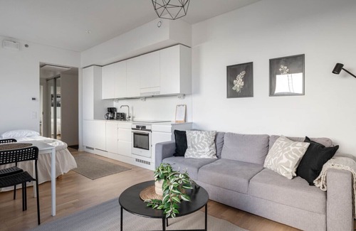 Tampere Apartment | New 1BR Home with Balcony next to Railway Station
