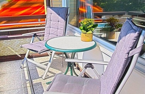 Busum Apartment | * NEW * 2014 renovated on the sandy beach family lagoon, balcony, free WiFi