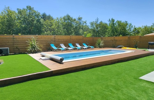 Mimizan House | New 3-star property with private heated pool near the ocean