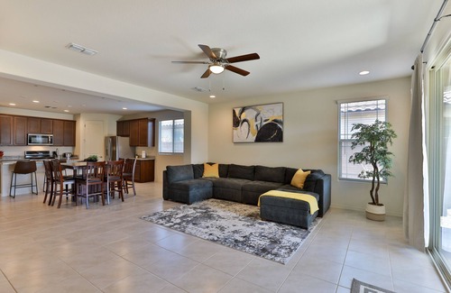 San Tan Valley House | New 4 BR home with garage, pool, play area, splash pads, fenced backyard