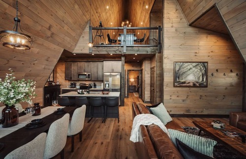 Gatlinburg - Pigeon Forge Cabin | New A-Frame! 7 Mi. to PF/Hot Tub/EV charger/View!