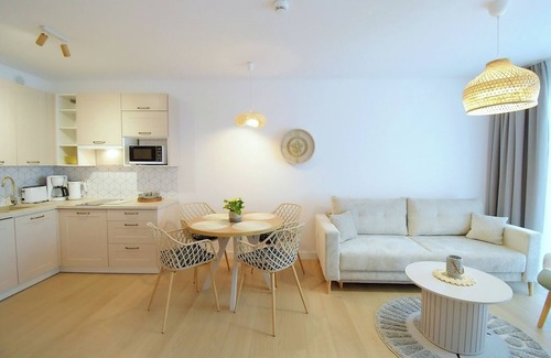 Kolobrzeg Apartment | New apartment with balcony, swimming pool, fitness, sauna, 300 m from the beach