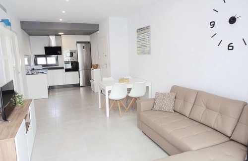 Los Cuarteros Apartment | New apartment with large roof terrace and swimming pool, near the sea and beach