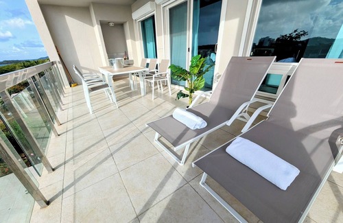 Maho Apartment | NEW! Azure Heaven, Breathtaking views, Pool, Gym