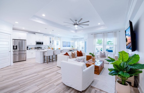 West Panama City Beach House | New! Bonita: 3BR house, swim spa, Near Beach, Firepit, Game Room