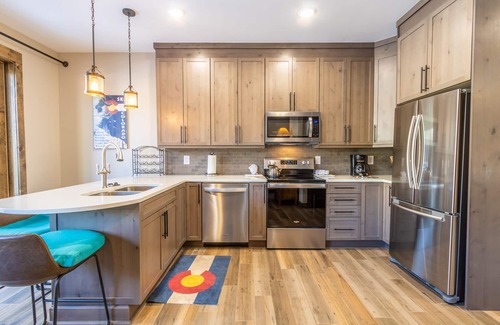 Keystone Condo | New Complex Close to Shuttle for Easy Access to Resort w/Private Patio!