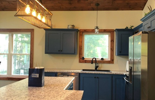 Conover House | New Construction! Gorgeous full home with large deck overlooking North Twin Lake