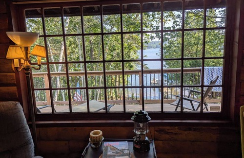 Remer Cabin | NEW! Cozy log cabin on beautiful Washburn Lake with 374 feet of lakeshore!