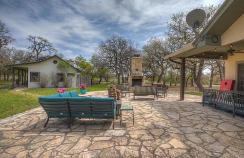 Fredericksburg House | New Hill Country Dream House with pool Table and Firepit and GameShed