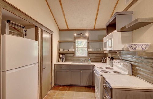 Ingram Cabin | New Kitchen- Riverfront Cabin - Hunt, TX