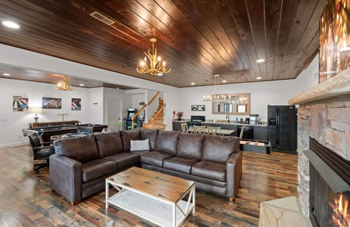Sevierville Cabin | New! Lakefront Luxury! Fireplaces*Hot Tub*Privacy