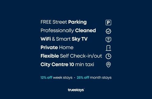 Wolstanton House | NEW Lily House by Truestays - 3 Bedroom House in Stoke-on-Trent