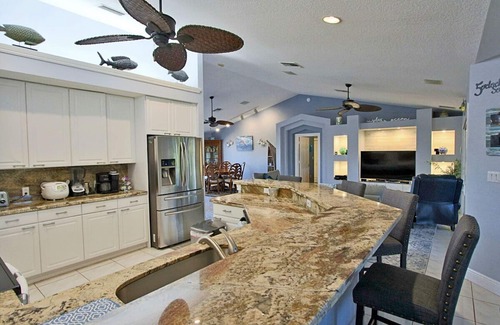 Venetian Shores Villa | New Listing Canal Home Snake Creek with Bay&Ocean Access Tiki&Pool 100ft Dockage