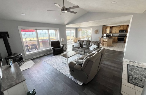Manistique House | New Listing. Family-friendly home, private sandy beach on Lake Michigan!