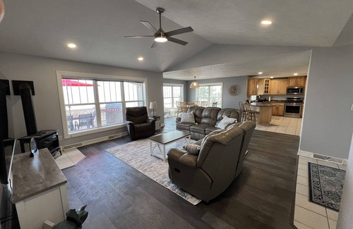Manistique House | New Listing. Family-friendly home, private sandy beach on Lake Michigan!
