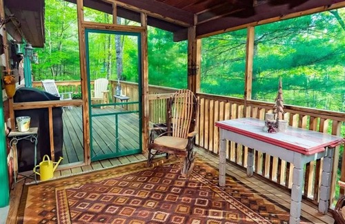 Old Fields Cabin | NEW LISTING! Peaceful cabin nestled in the woods.