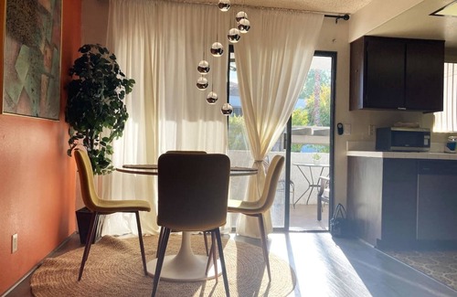 Palm Springs Condo | NEW LISTING Poolside Desert Condo Perfect for Long Term Stays