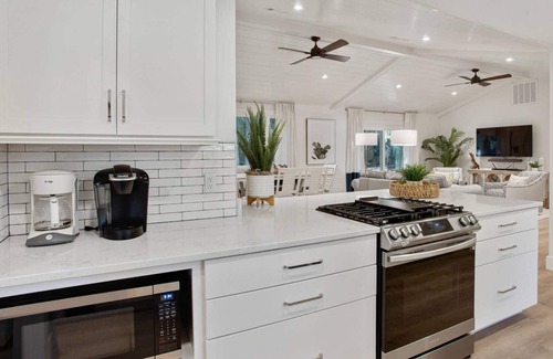 North Forest Beach House | New Listing: Remodeled Coastal Bungalow, Steps to Beach, North Forest Beach, 2 Master Suites