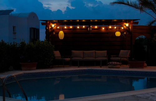 Chlorakas Villa | NEW! Luxury 8 bed villa with magnificent roof terrace, 100m from the sea.