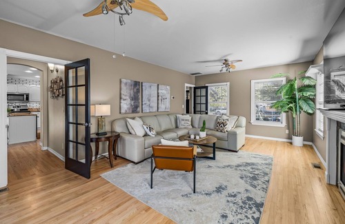 Old Farm District House | New! Luxury Home ~ Salt Water Hot Tub ~ Dog Friendly ~ Fire Pit