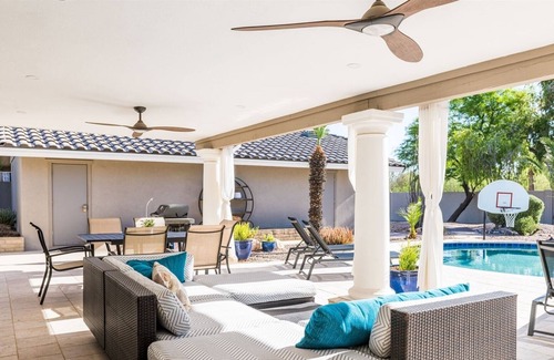 Sunrise Estates House | NEW! Luxury Oasis in Scottsdale! Pickleball, Pool, Arcade & More