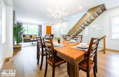 West Edmonton Apartment | NEW Modern Home - Sleeps 8 - Foosball - Deck & BBQ