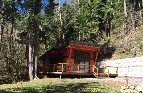 Paradise Estates Cabin | New Modern Mt. Rainier Cabin - Wrap-around deck, Fireplace, Wifi, Netflix + more