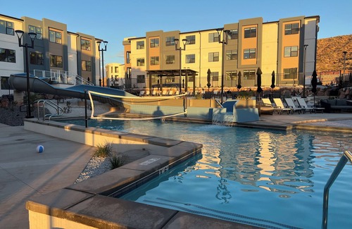 St. George Condo | New Resort Condo near Zion with Pools and Water Slides, great for families