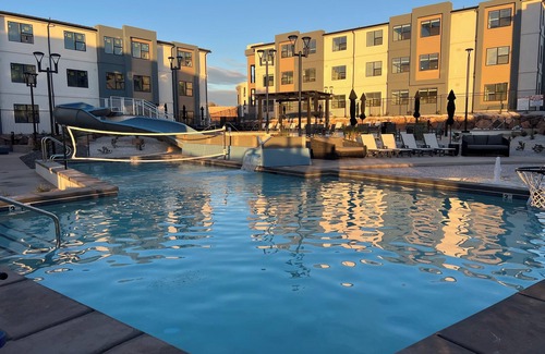 St. George Condo | New Resort Condo near Zion with Pools and Water Slides, great for families