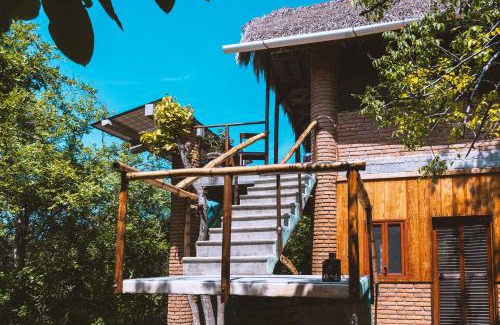 El Cacalote Cabin | New Ruins Off-The-Grid SuperAdobe Domes with Pool