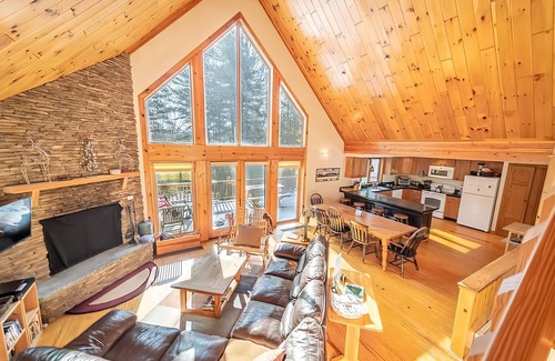 Wilmington Cabin | NEW! Serene, Hot Tub, Near Lake Placid & Whiteface, Arcade