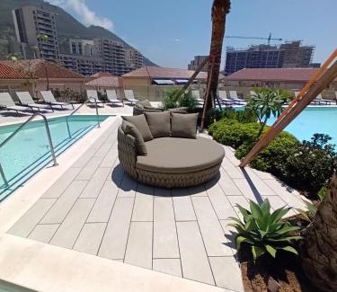 Gibraltar Apartment | NEW-Studio Apartments in EuroCity-Large Pool-Rock or Sea Views-Balcony-Free Parking-Holiday and Short Let Apartments in Gibraltar