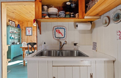 Mid-Coast and Islands Cottage | New! The Beach Pea 2 BR/1 BA Beachside bungalow feet from the Maine shore.