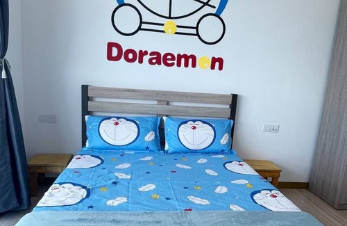 Malacca City Condo | New theme residence from HCStay - Melaka Homestay 😍 💢 Doraemon Theme 💢