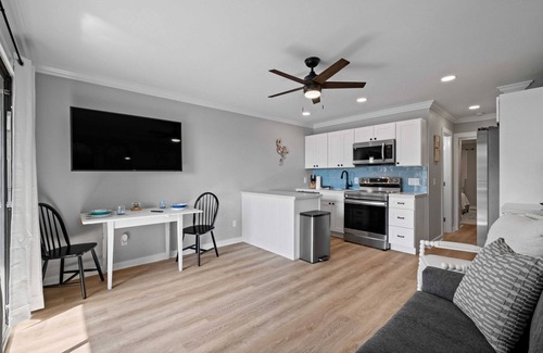 Folly Field Condo | NEW to VRBO! Ocean View and Freshly Renovated First Floor Villa!