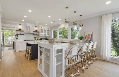 Montgomery House | NEW! Upscale Lakefront Oasis – Pool, Hot Tub, Balcony, Game Room & More
