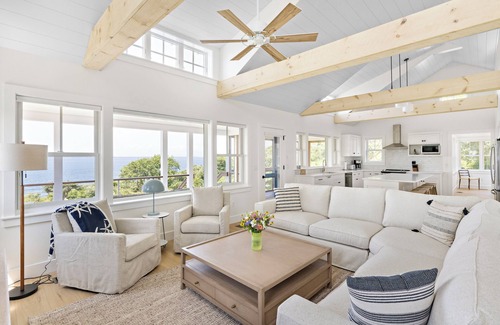 Vineyard Haven House | New Waterfront Home, Secluded on Private Road w Pvt Beach, only 10min to town